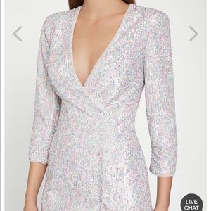 BCBG MAXAZRIA MULTI COLORED SEQUIN DRESS